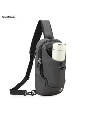 RFID Blocking Crossbody Sling Bag Adjustable Strap Travel Chest Bag